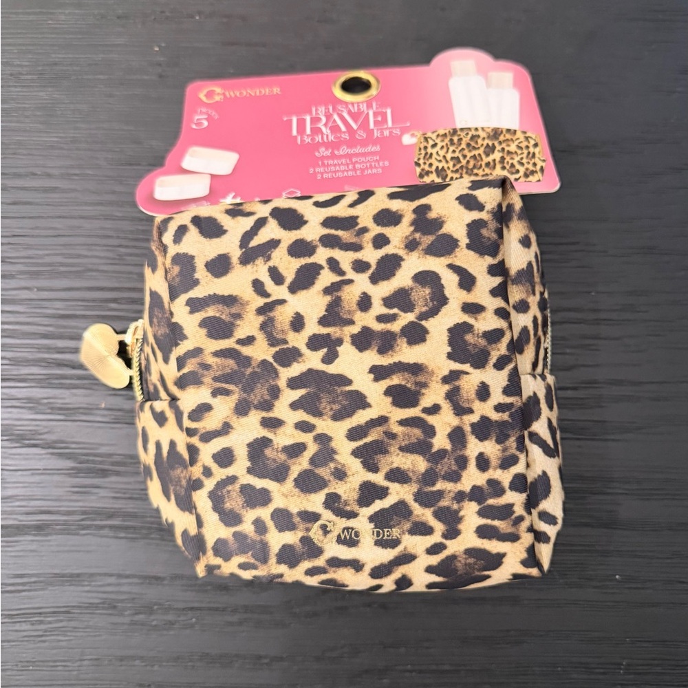 Leopard Print Cosmetic Bag